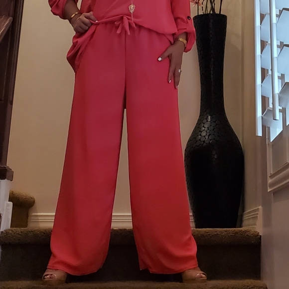 ⭐️FROM FRANCE!⭐️FABULOUS Wide Leg Pant And Tunic Top 2 Piece Set MADE IN FRANCE! - Picture 10 of 15